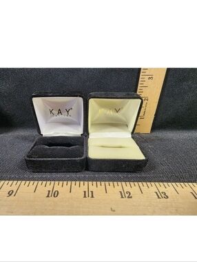 Lot Of 2 Kay's Jewelers Ring Boxes Used